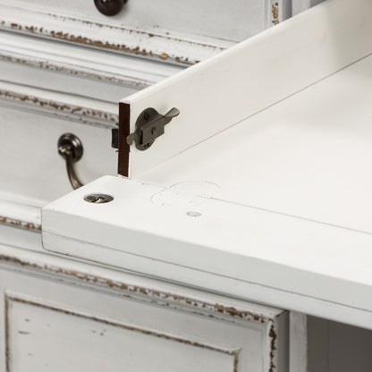 Magnolia Manor - Desk - White - Hornell Furniture Outlet