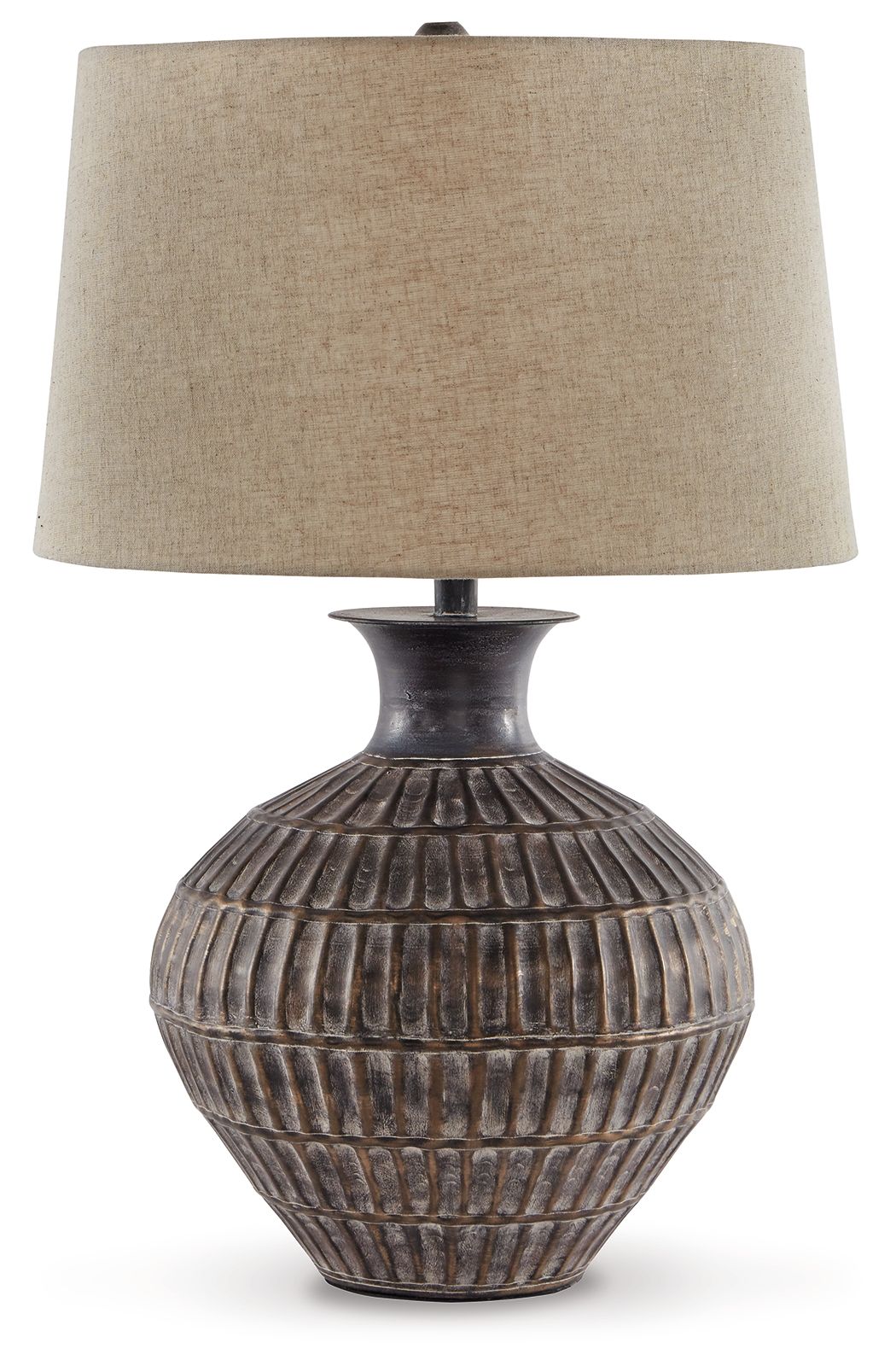 Magan - Metal Table Lamp - Antique Bronze Finish - Hornell Furniture Outlet
