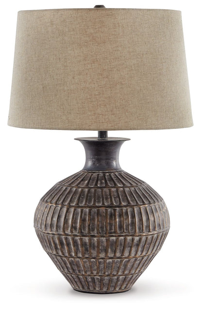 Magan - Metal Table Lamp - Antique Bronze Finish - Hornell Furniture Outlet