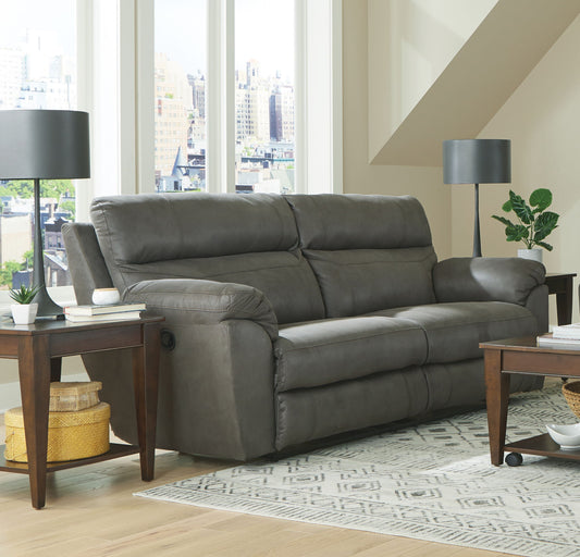 Atlas - Reclining Sofa - Charcoal - Hornell Furniture Outlet