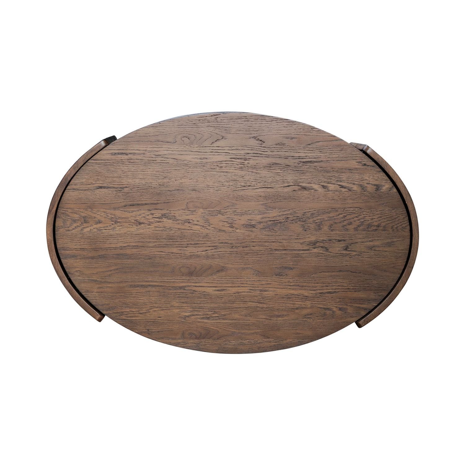 Warren Park - Oval Cocktail Table - Brown - Hornell Furniture Outlet