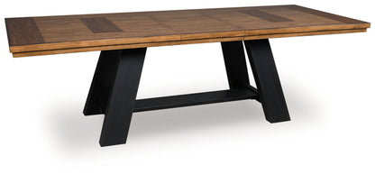 Greddinton - Brown / Black - Dining Extension Table - Hornell Furniture Outlet
