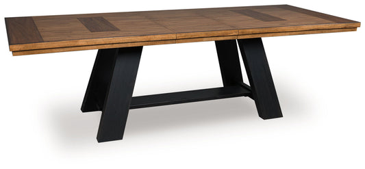 Greddinton - Brown / Black - Dining Extension Table - Hornell Furniture Outlet