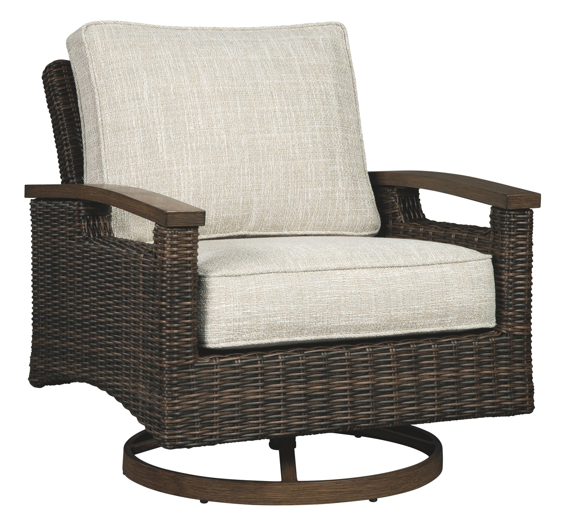 Paradise Trail - Medium Brown - Swivel Lounge Chair (Set of 2) - Hornell Furniture Outlet