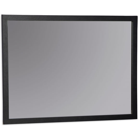 Danziar - Black - Bedroom Mirror - Hornell Furniture Outlet