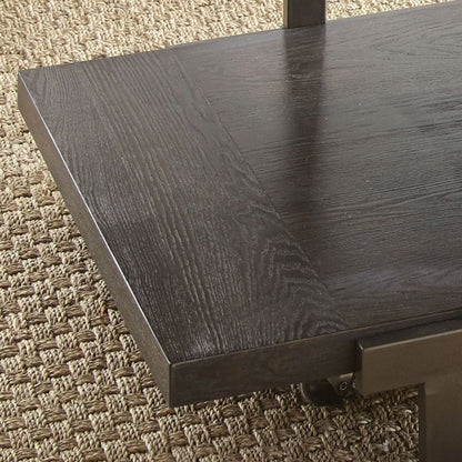Terrell - Cocktail Table With Caster - Brown - Hornell Furniture Outlet