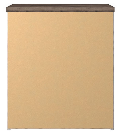 Gerridan - White / Gray - Two Drawer Night Stand - Hornell Furniture Outlet