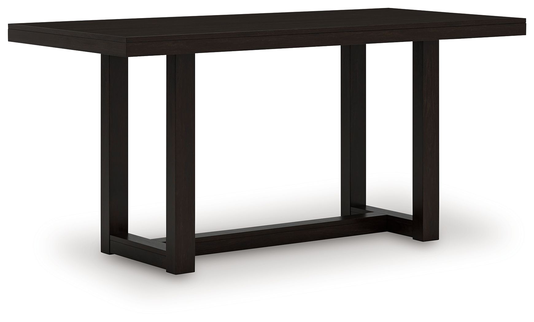 Neymorton - 5 Pc. - Rectangular Dining Room Counter Table, 4 Barstools - Dark Grayish Brown - Hornell Furniture Outlet