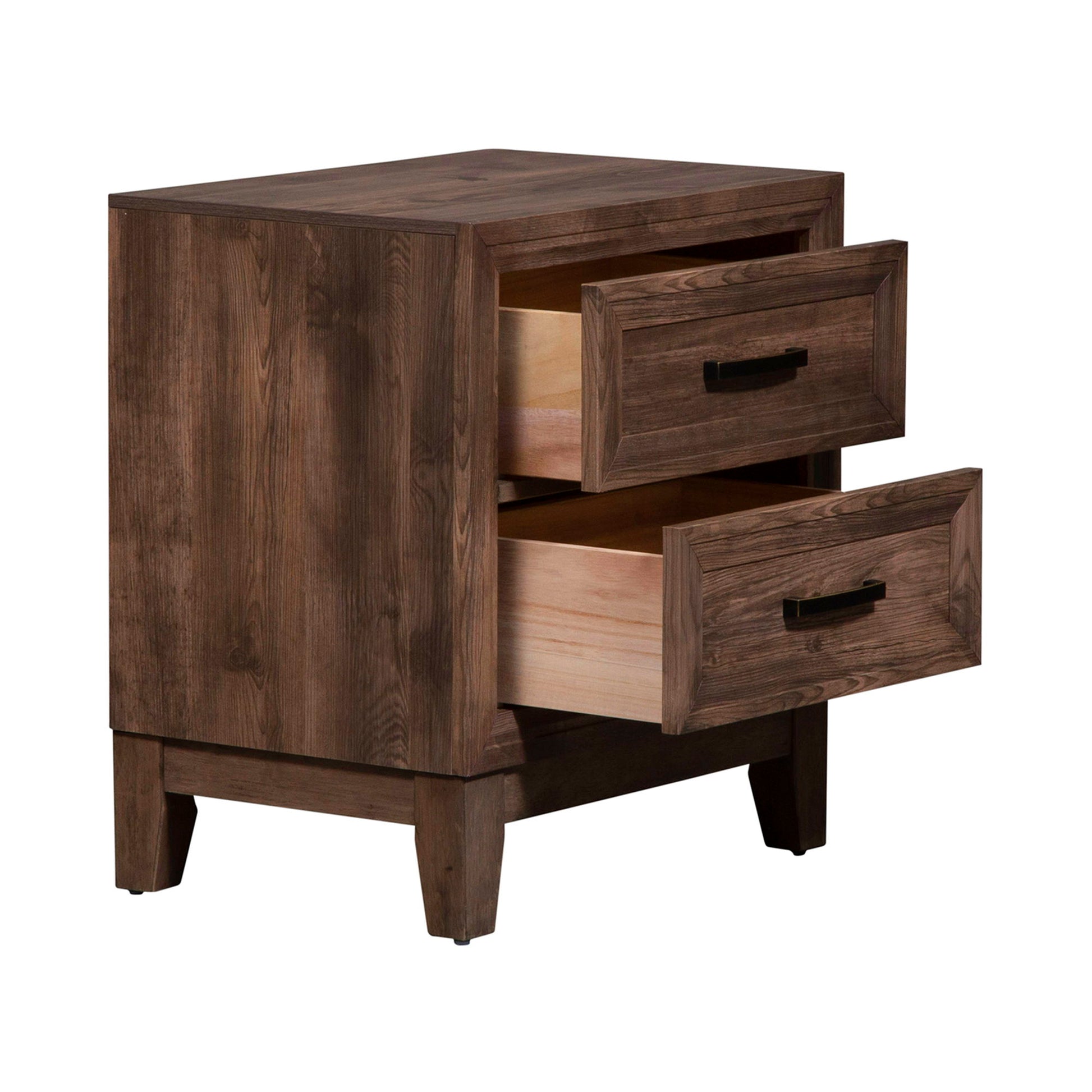 Ridgecrest - 2 Drawer Nightstand - Light Brown - Hornell Furniture Outlet