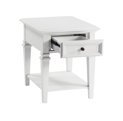 Charlestown - End Table - White - Hornell Furniture Outlet