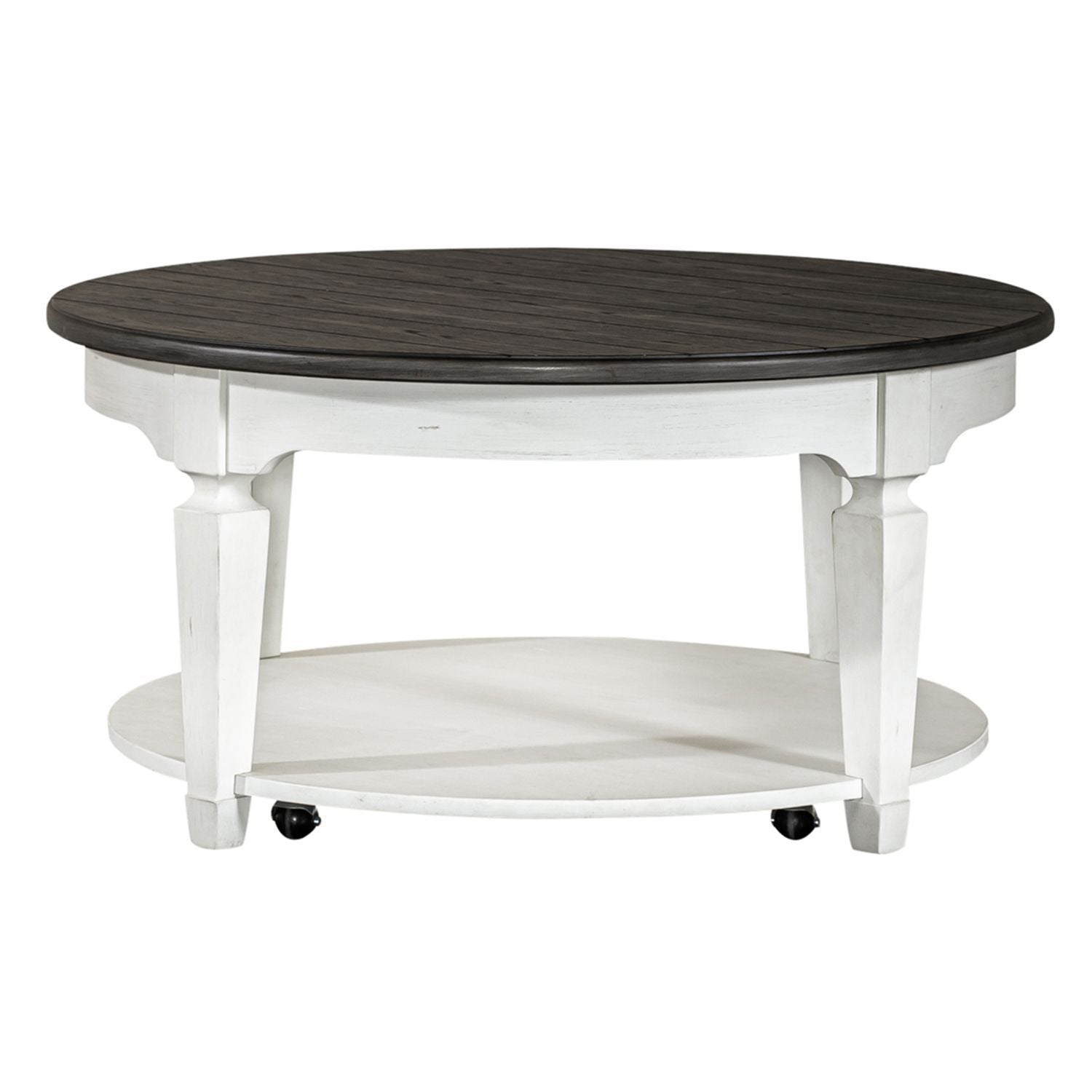 Allyson Park - Round Cocktail Table - White - Hornell Furniture Outlet