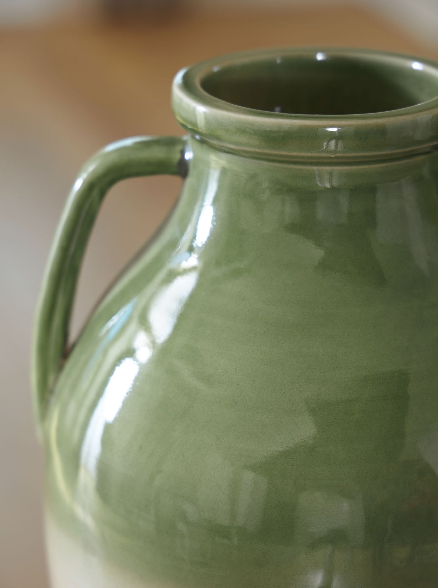 Andorbury - Vase - Green / Beige - Hornell Furniture Outlet