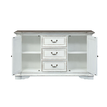 Abbey Park - Buffet - White - Hornell Furniture Outlet