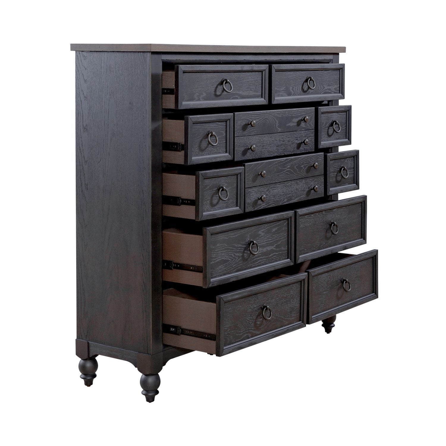 Americana Farmhouse - 12 Drawer Chesser - Hornell Furniture Outlet