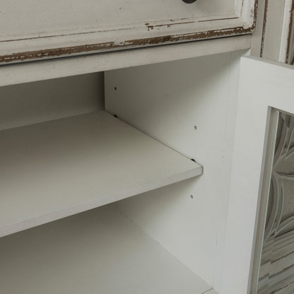 Magnolia Manor - EnteRTAinment TV Stand - Weathered Bisque - Hornell Furniture Outlet