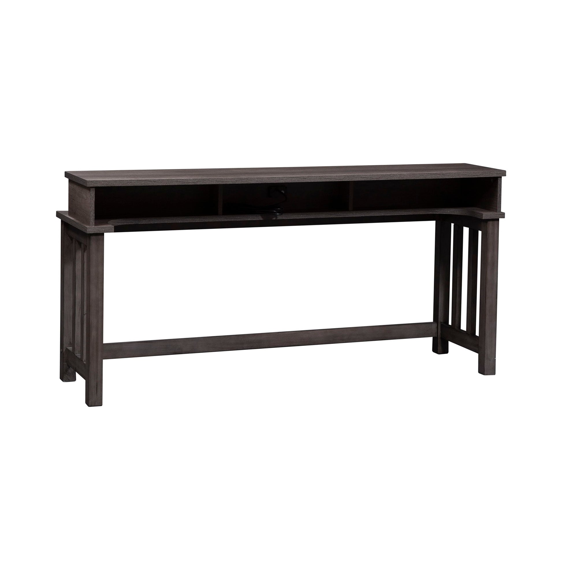 Tanners Creek - Console Bar Table - Dark Gray - Hornell Furniture Outlet