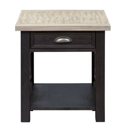 Heatherbrook - 3 Piece Table Set (1 Lift Top Cocktail 2 End Tables) - Black - Hornell Furniture Outlet