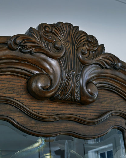 Maylee - Dark Brown - Dining Buffet And Hutch - Hornell Furniture Outlet
