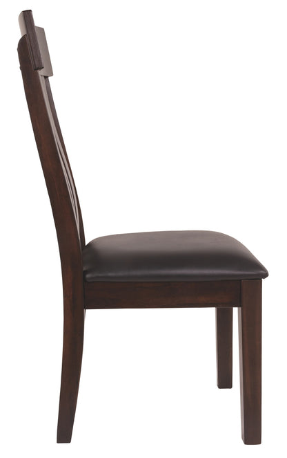 Haddigan - Dark Brown - Dining UPH Side Chair (Set of 2) - Hornell Furniture Outlet