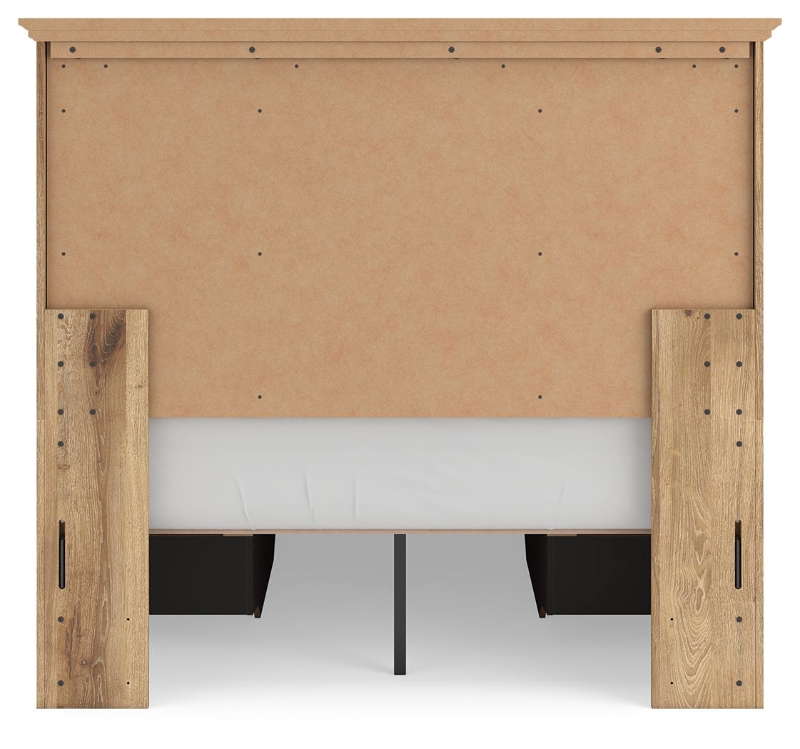 Makidern - Panel Storage Bed With 2 Under Bed Storage Units - Hornell Furniture Outlet