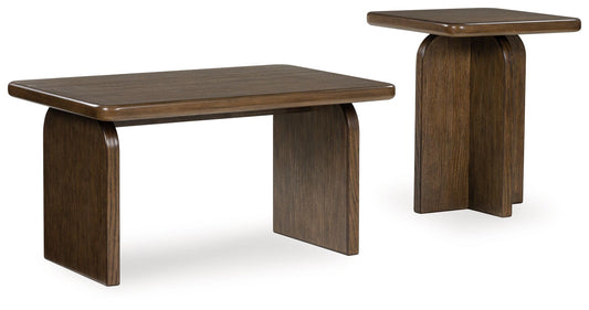Shawbeck - Medium Brown - Occasional Table Set (Set of 2) - Hornell Furniture Outlet
