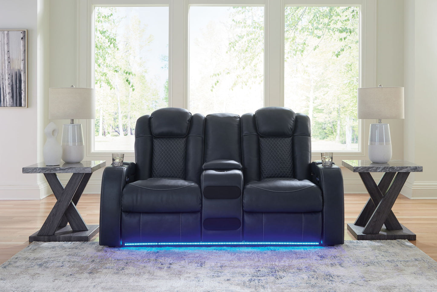 Fyne - dyme - Reclining Living Room Set - Hornell Furniture Outlet