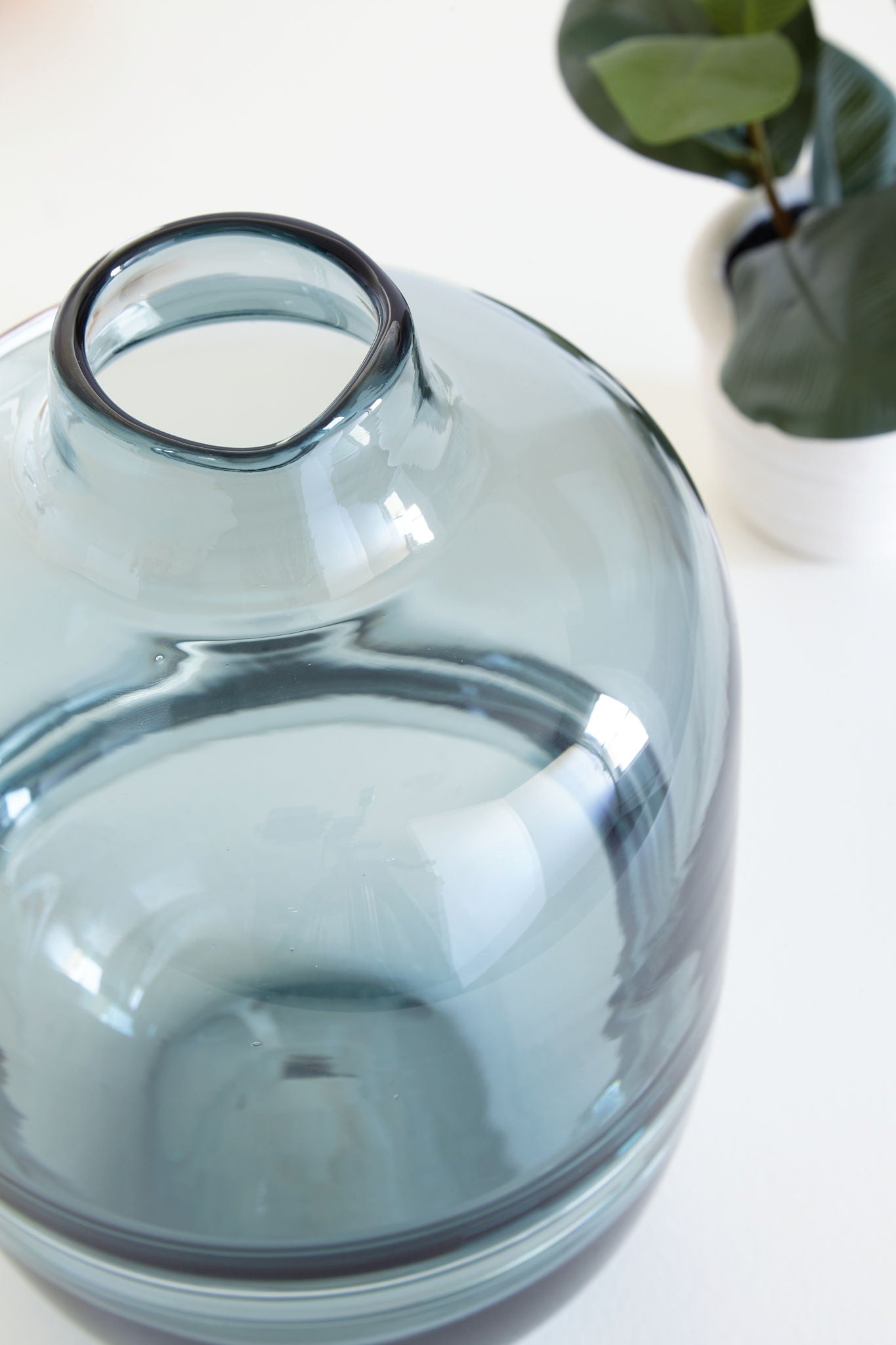 Lemmitt - Teal - Vase - Hornell Furniture Outlet