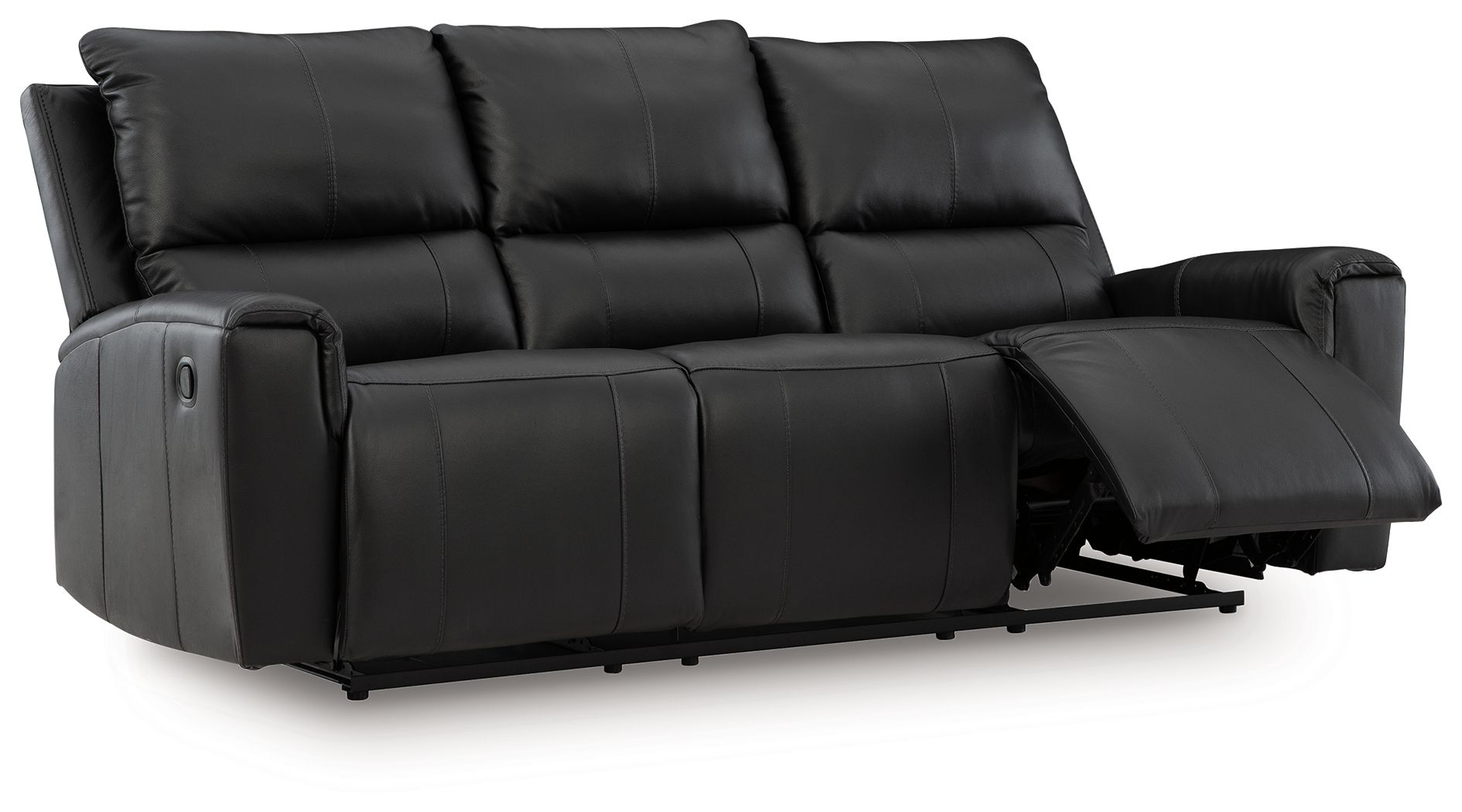 Glossmore - Black - Reclining Sofa - Hornell Furniture Outlet