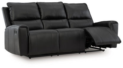 Glossmore - Black - Reclining Sofa - Hornell Furniture Outlet