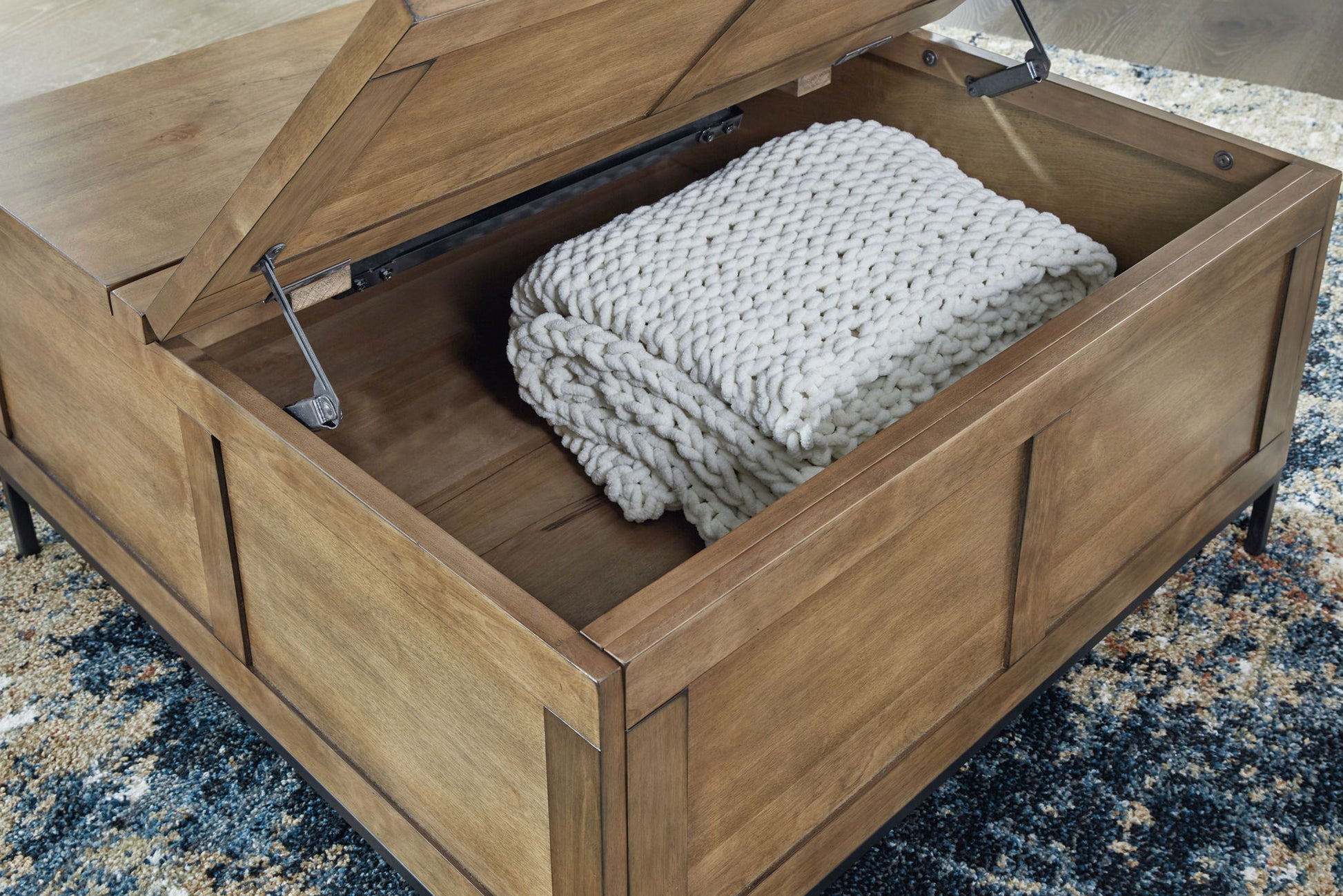 Torlanta - Lift Top Cocktail Table - Brown - Hornell Furniture Outlet