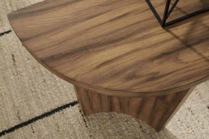 Austanny - Warm Brown - Sofa Table - Hornell Furniture Outlet
