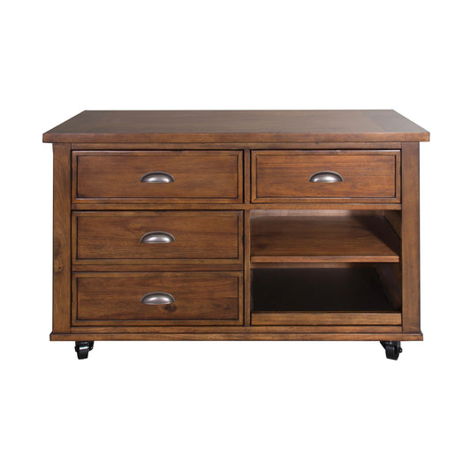 Arlington House - Credenza - Dark Brown - Hornell Furniture Outlet