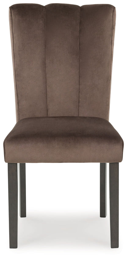 Jeshina - Mocha - Dining Upholstered Side Chair (Set of 2) - Hornell Furniture Outlet