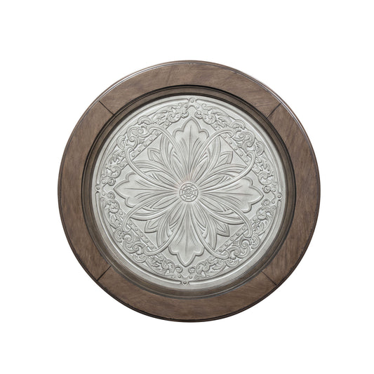 Heartland - Round Ceiling Tile Cocktail Table - White - Hornell Furniture Outlet