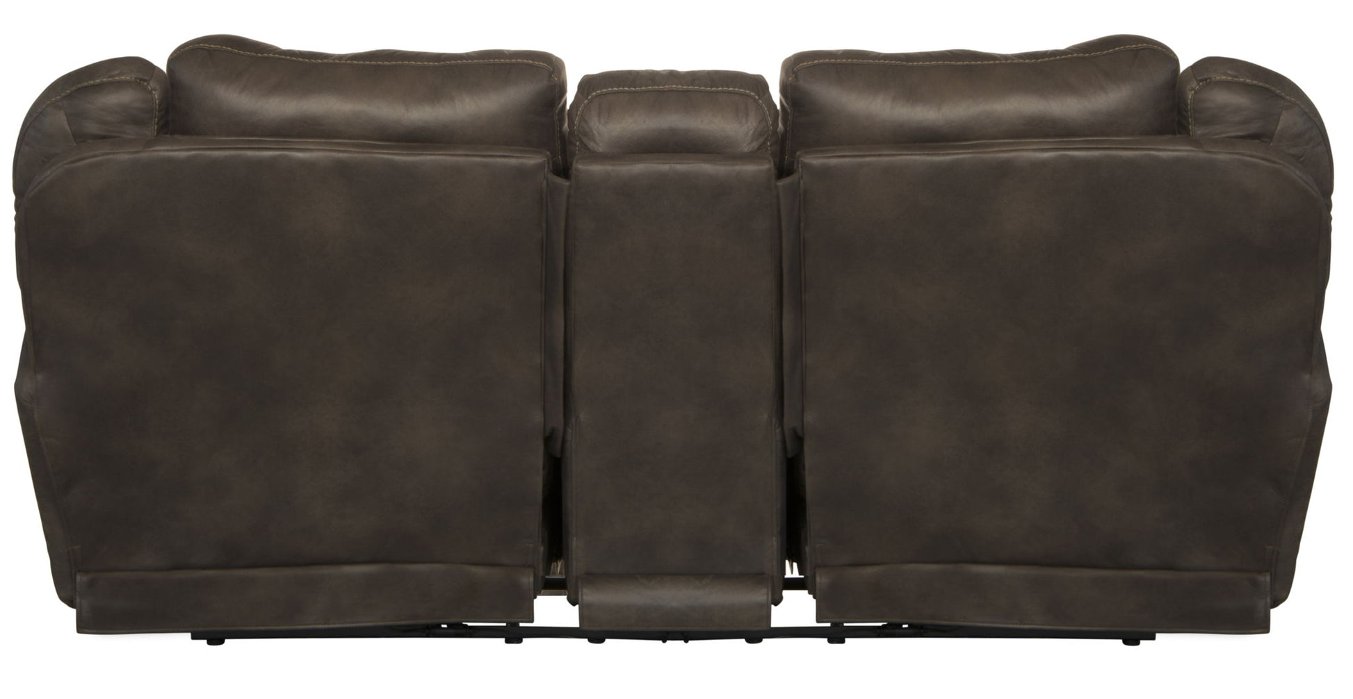 Ferrington - Power Lay Flat Reclining Console Loveseat with Power Adjustable Headrest & Lumbar - Hornell Furniture Outlet
