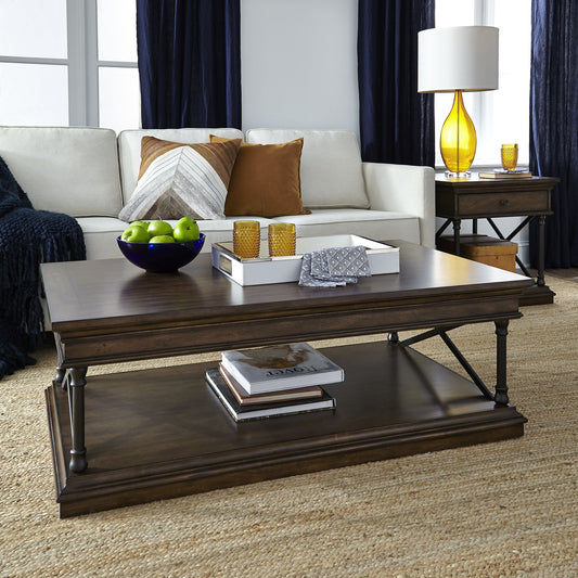 Tribeca - 3 Piece Table Set - Dark Brown - Hornell Furniture Outlet