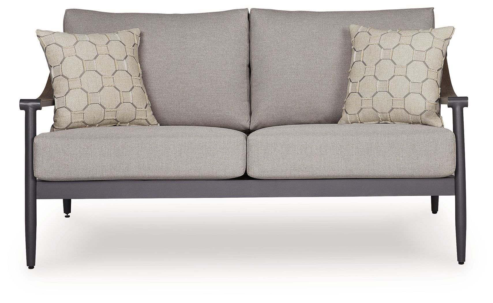 Ocean Beach - Loveseat With Cushion - Gray - Hornell Furniture Outlet