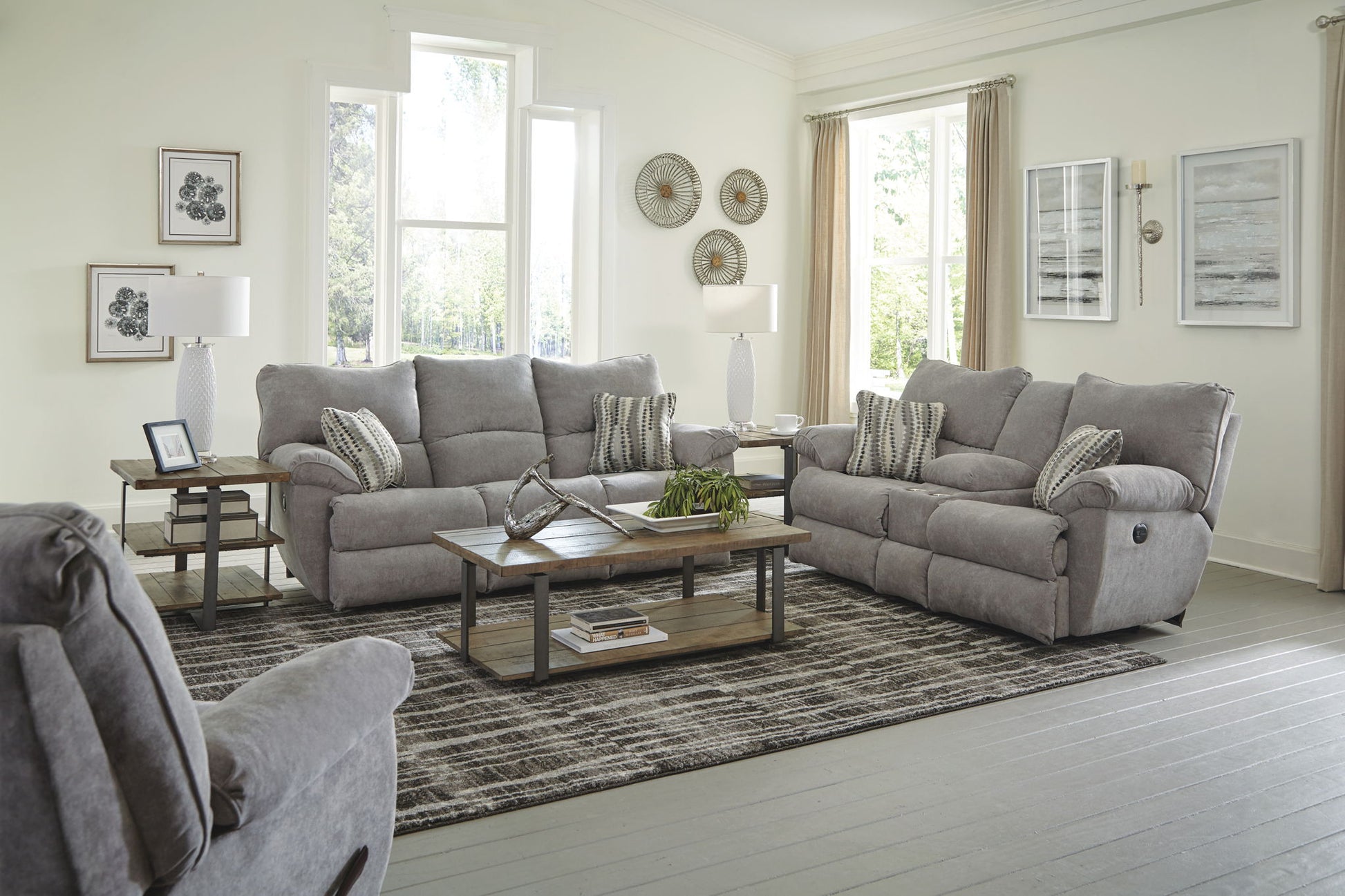 Sadler - Lay Flat Reclining Sofa - Hornell Furniture Outlet