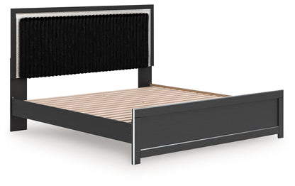 Zuraleus - Upholstered Panel Platform Bed With Roll Slats - Hornell Furniture Outlet