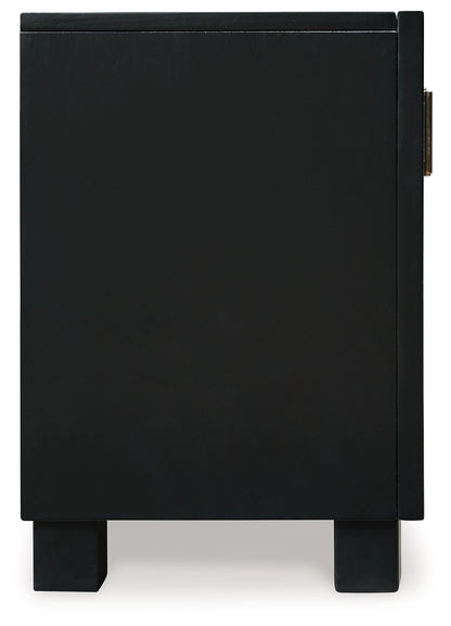 Winbardi - Black - Extra Large TV Stand - Hornell Furniture Outlet