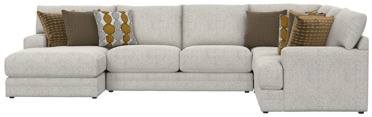 Tori - Sectional With Comfort Coil Seating And Accent Pillows Included - Hornell Furniture Outlet