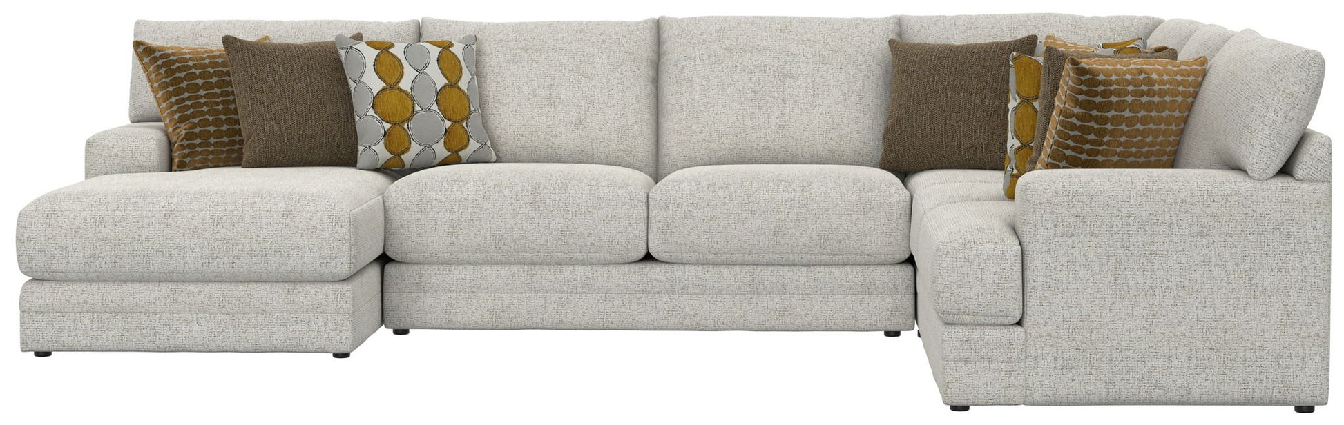 Tori - Sectional With Comfort Coil Seating And Accent Pillows Included - Hornell Furniture Outlet
