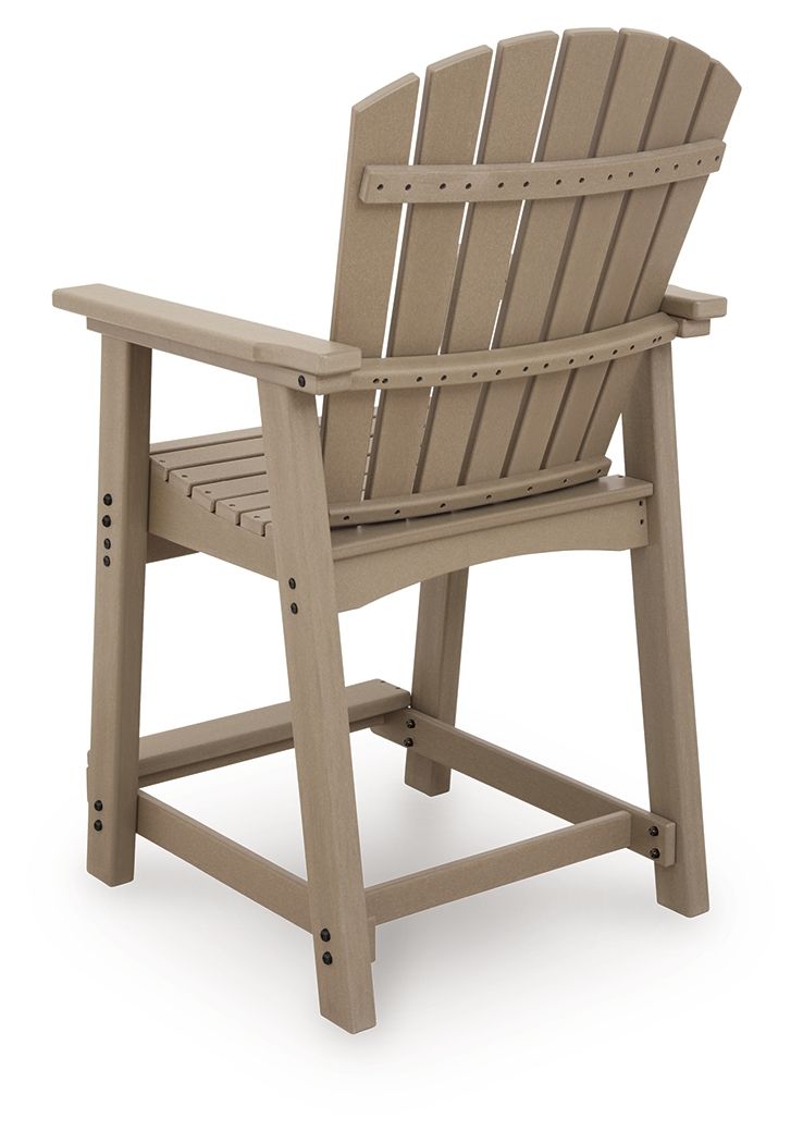 Seacliff Beach - Barstool (Set of 2) - Medium Brown - Hornell Furniture Outlet