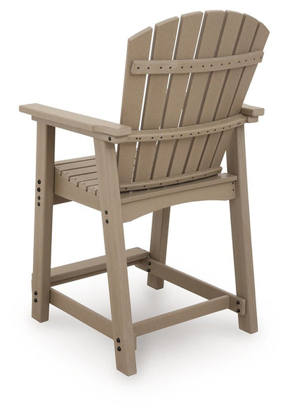 Seacliff Beach - Barstool (Set of 2) - Medium Brown - Hornell Furniture Outlet