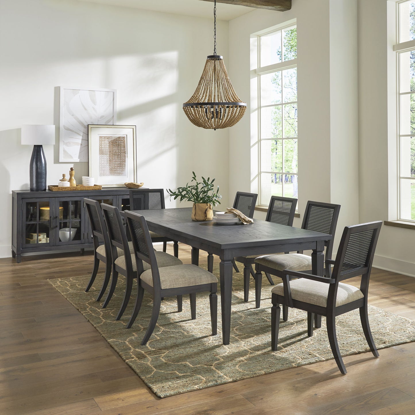 Caruso Heights - Opt Rectangular Table Set - Hornell Furniture Outlet