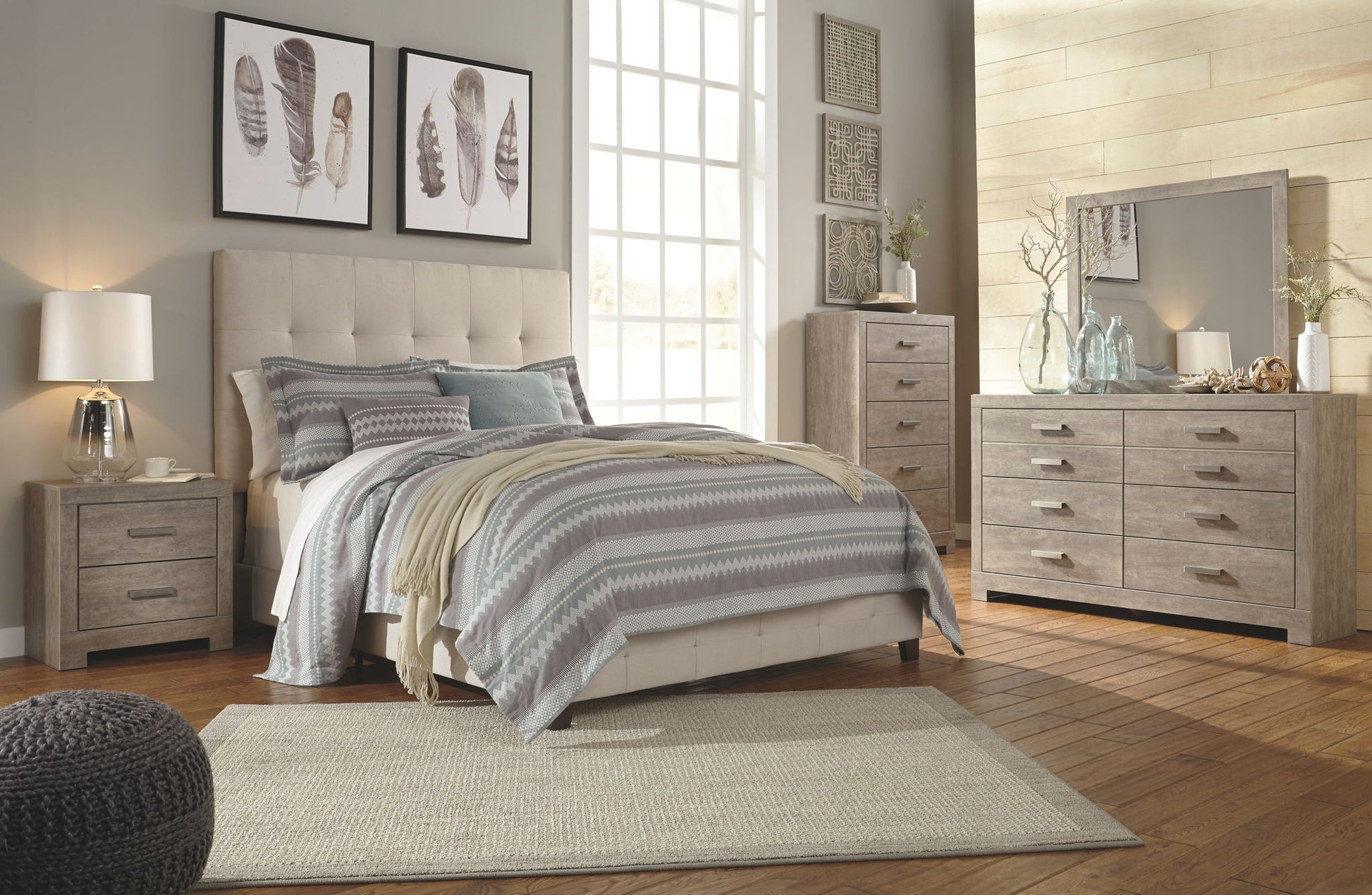 Culverbach - Gray - Five Drawer Chest - Hornell Furniture Outlet