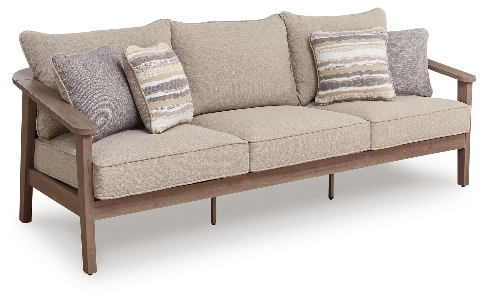 Harmony Headlands - Sofa With Cushion - Natural / Gray - Hornell Furniture Outlet