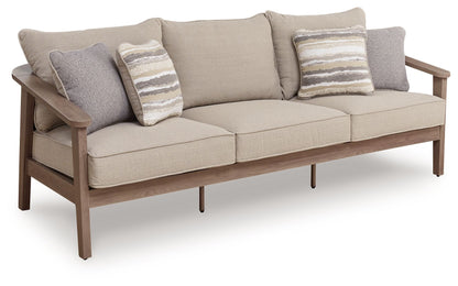 Harmony Headlands - Sofa With Cushion - Natural / Gray - Hornell Furniture Outlet
