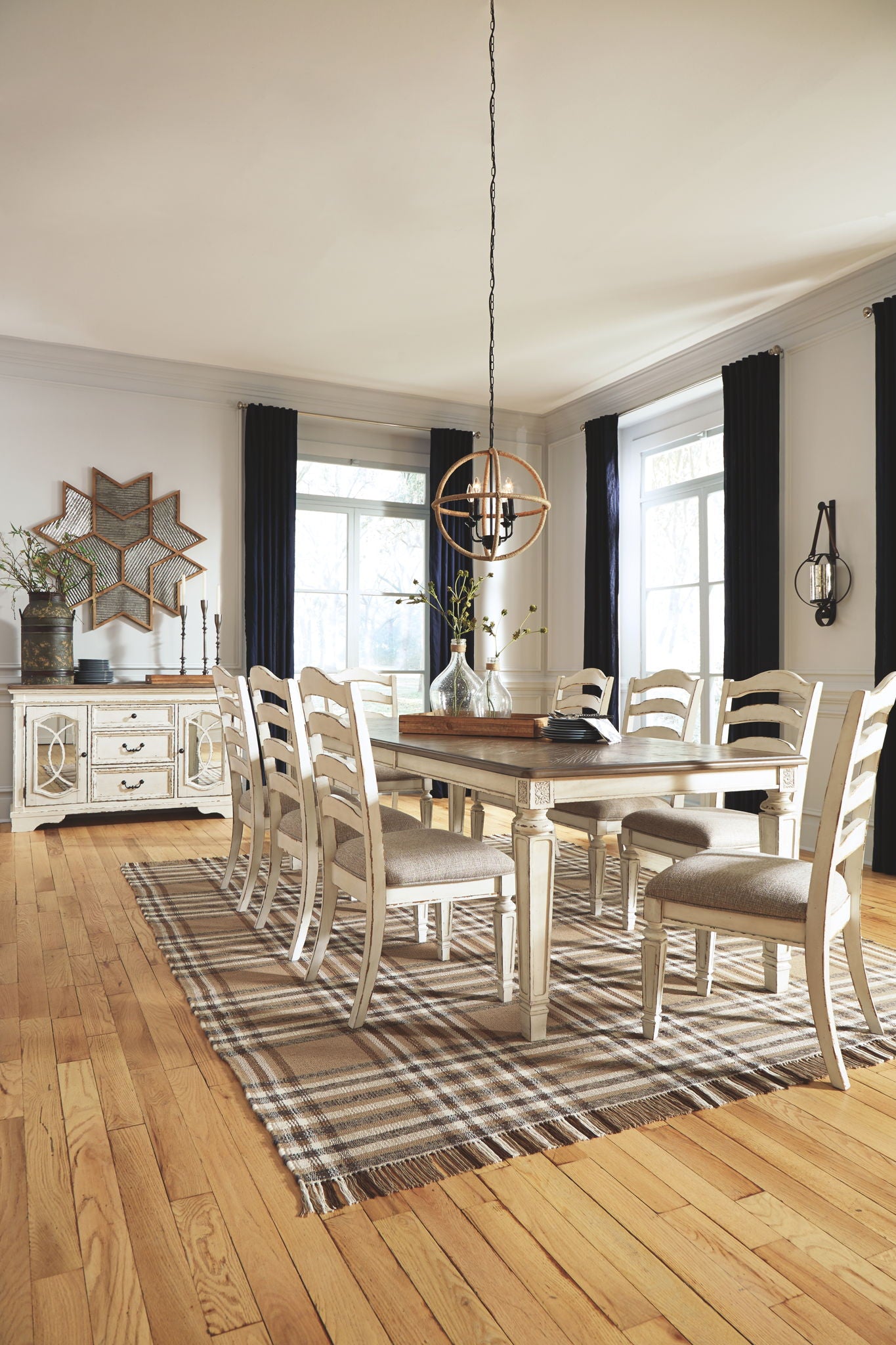 Realyn - Chipped White - Rectangular Dining Room Extension Table - Hornell Furniture Outlet
