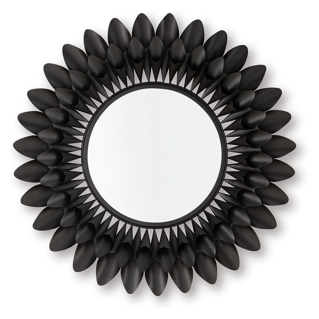 Ryenmour - Oil Rubbed Bronze Finish - Accent Mirror - Hornell Furniture Outlet